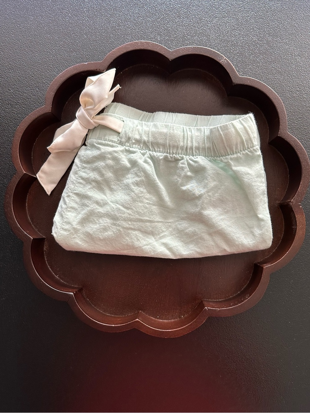 Women’s Old Navy Light Mint Green Shorts with Embroidered Hemline Size M